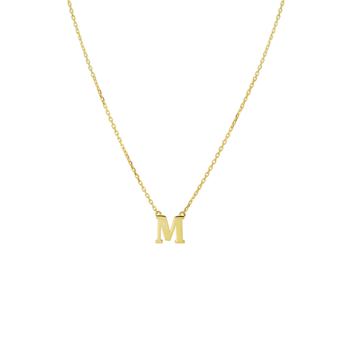 Collier letter 40 - 42 - 44 cm 14k geelgoud