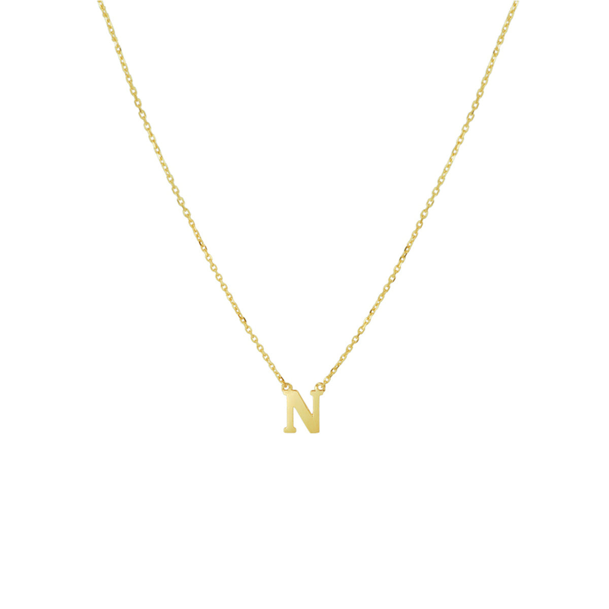 Collier letter 40 - 42 - 44 cm 14k geelgoud