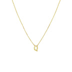 Collier letter 40 - 42 - 44 cm 14k geelgoud