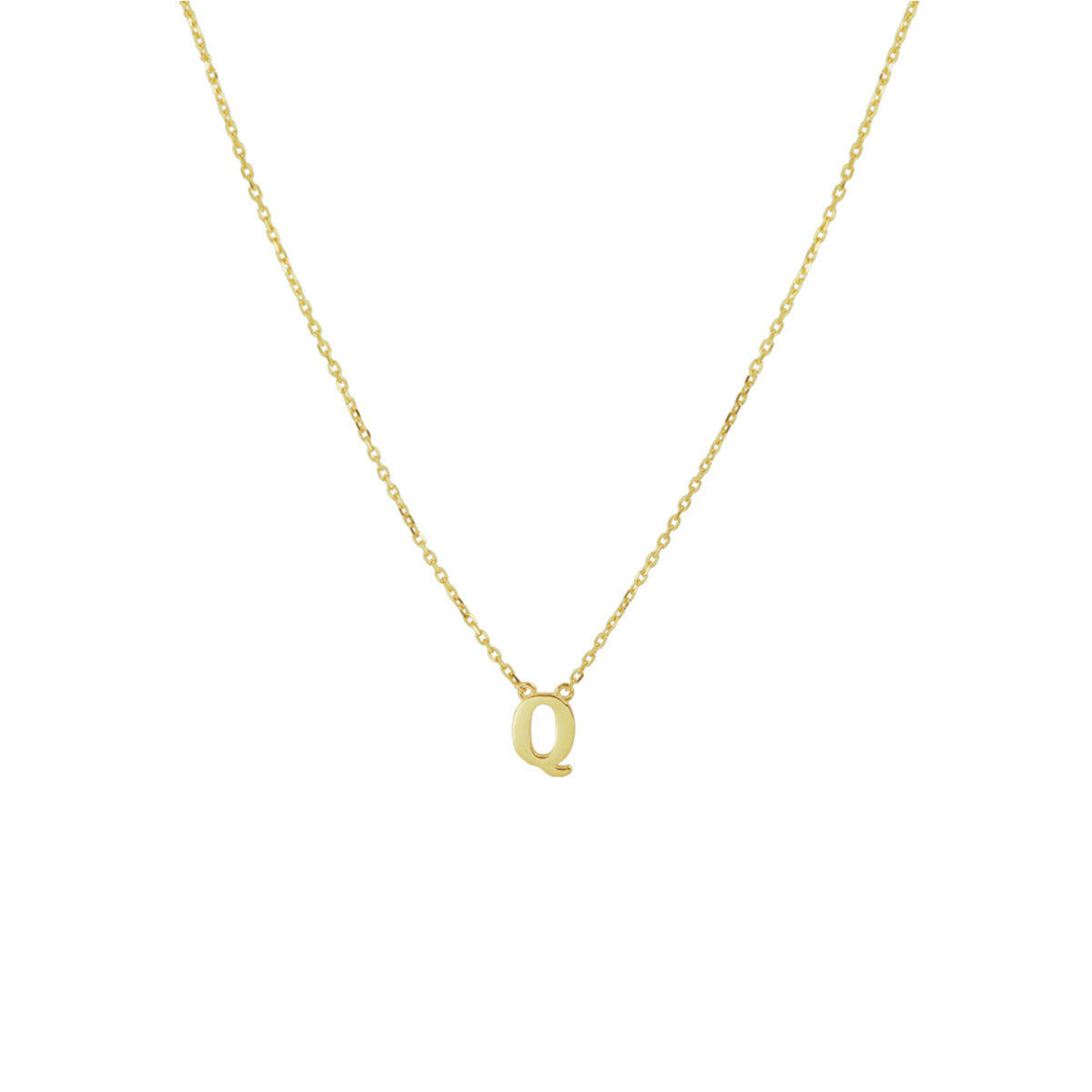 Collier letter 40 - 42 - 44 cm 14k geelgoud