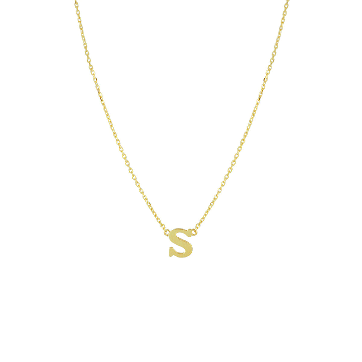 Collier letter 40 - 42 - 44 cm 14k geelgoud