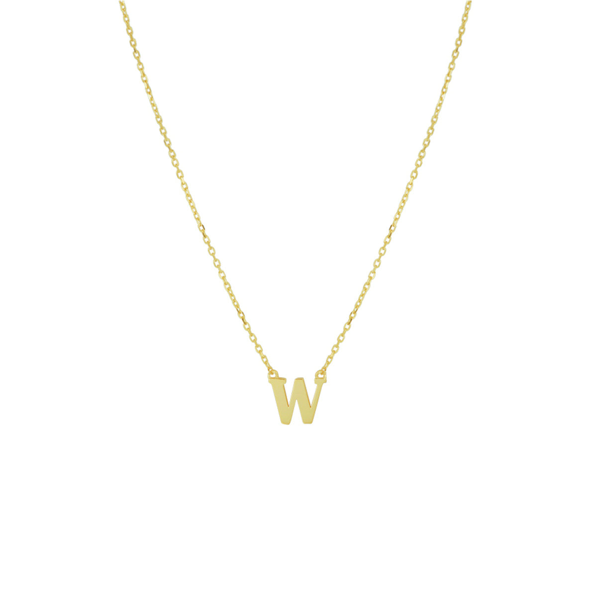 Collier letter 40 - 42 - 44 cm 14k geelgoud