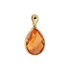 Hanger citrien 14k geelgoud