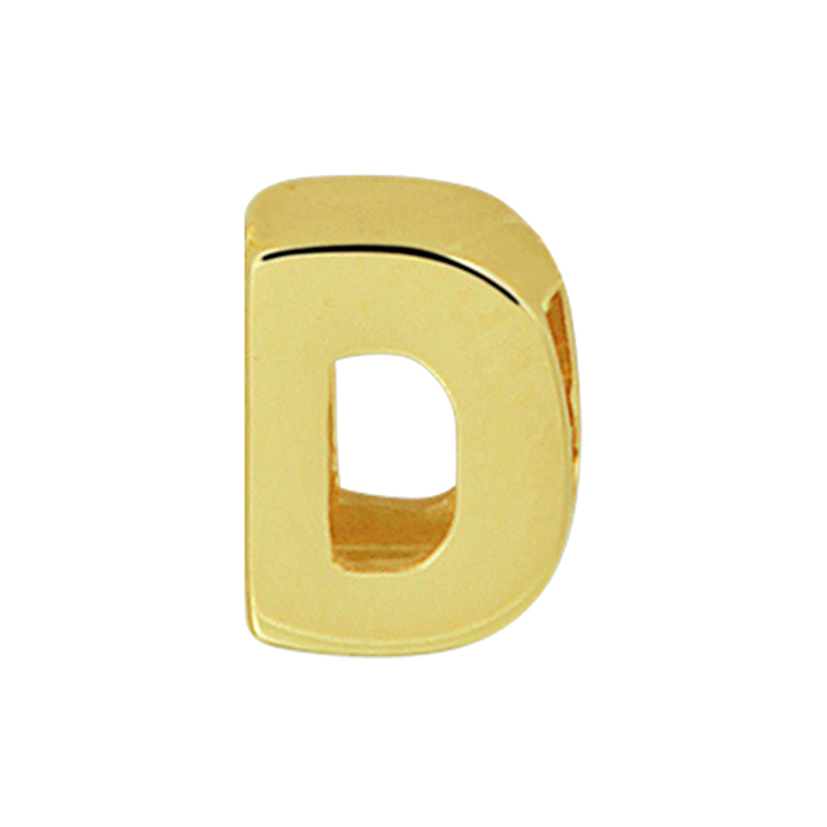 Hanger letter 14k geelgoud