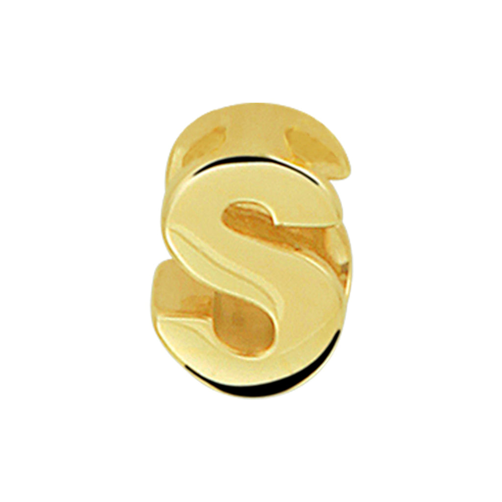 Hanger letter 14k geelgoud