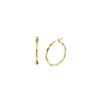 Oorringen gediamanteerd 1,8 mm 14k geelgoud