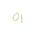 Oorringen gediamanteerd 1,8 mm 14k geelgoud