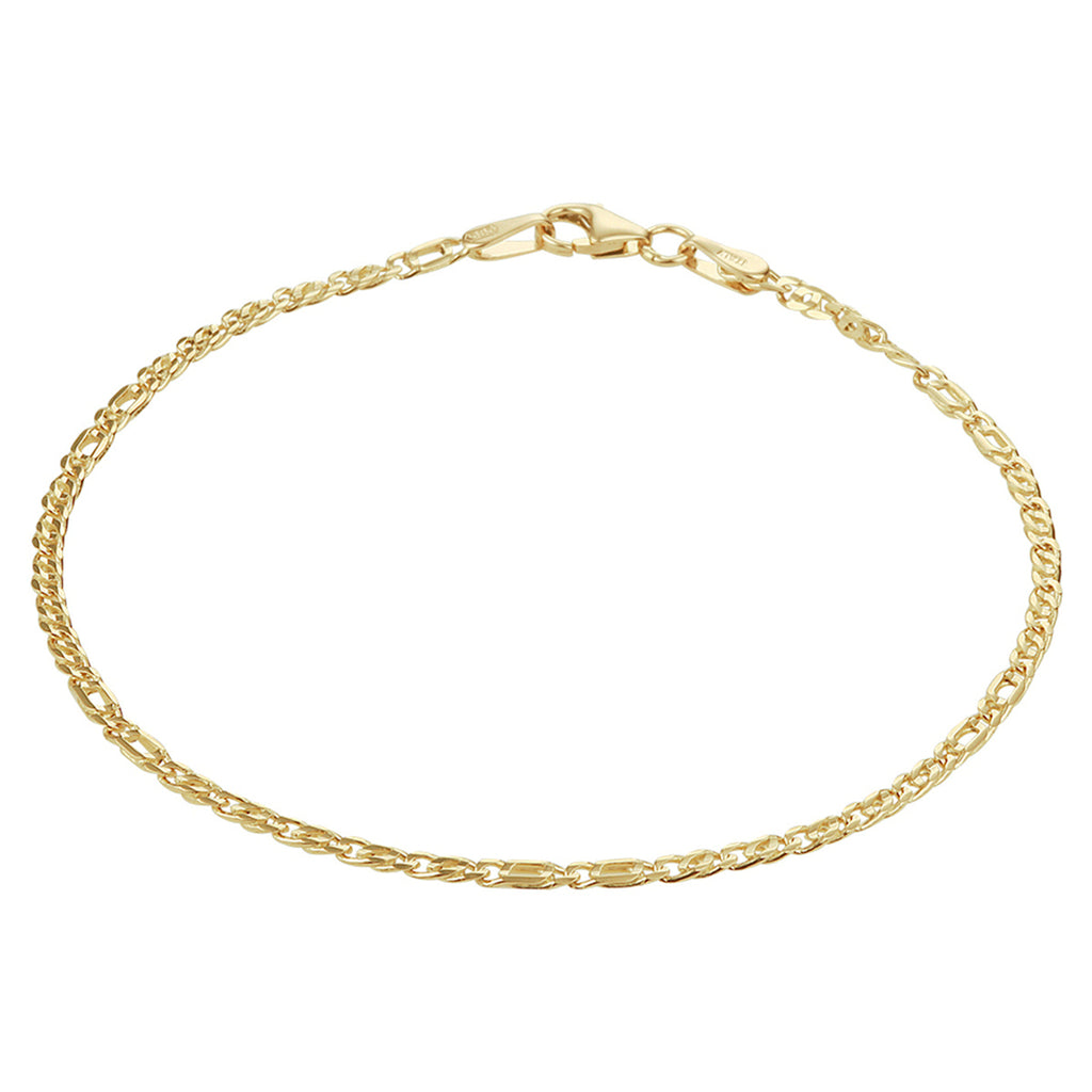 Armband valkenoog 1,9 mm 14k geelgoud