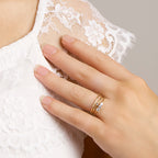 Ring diamant 0.02ct h p1 14k geelgoud