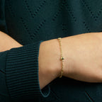 Armband hartjes 11 - 13 cm 14k geelgoud