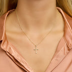 Hanger kruis 14k geelgoud