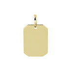 Graveerhanger 14k geelgoud