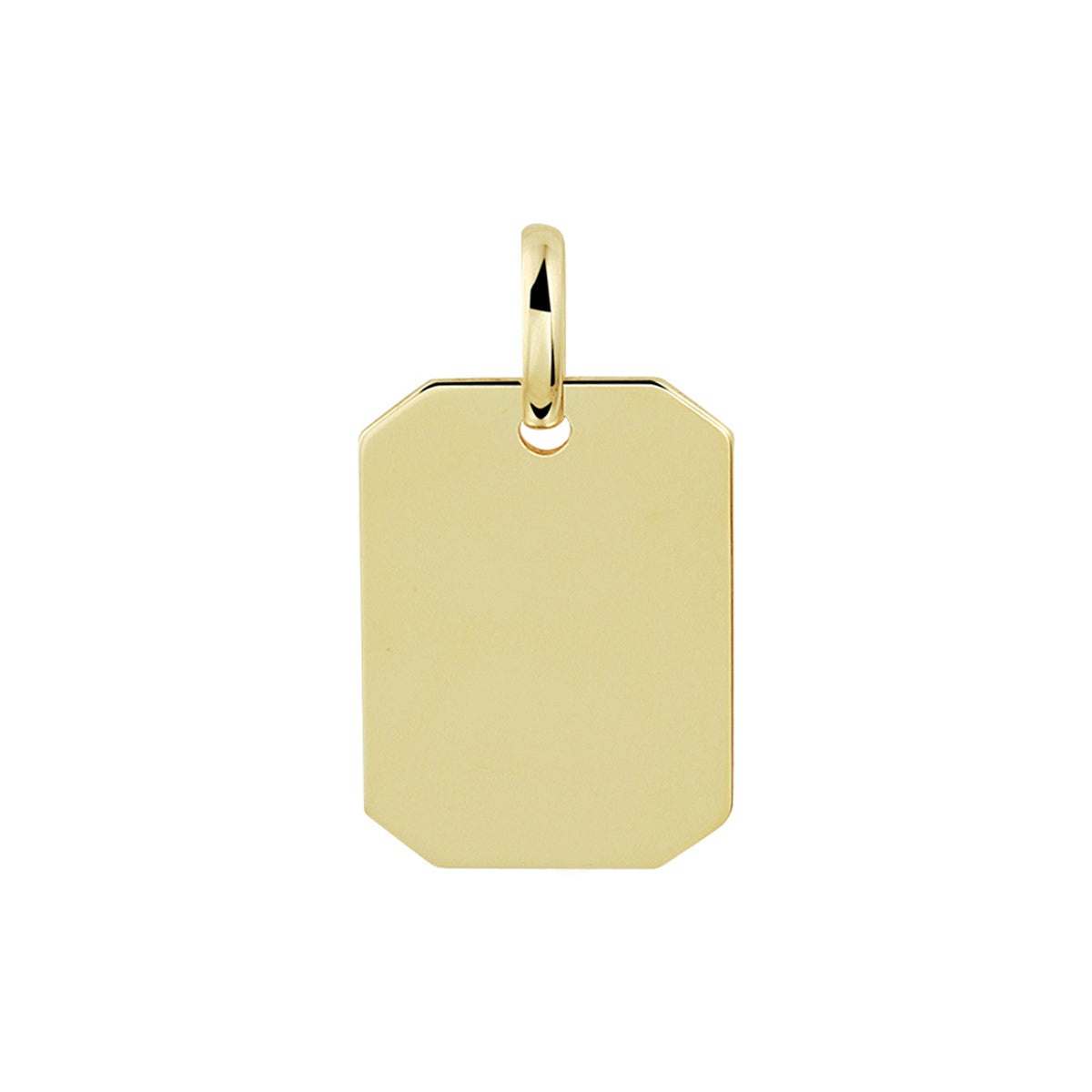Graveerhanger 14k geelgoud