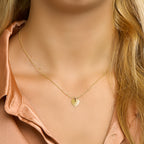 Graveerhanger hart 14k geelgoud