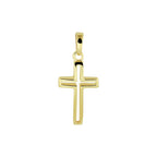 Hanger kruis 14k geelgoud