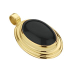 Hanger onyx 14k geelgoud