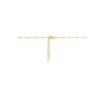 Collier bolletjes 1,3 mm 41 + 3 cm 14k geelgoud