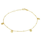 Armband rondjes 16 + 2 cm 14k geelgoud