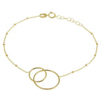 Armband rondjes 16 + 2 cm 14k geelgoud