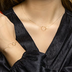 Armband rondjes 16 + 2 cm 14k geelgoud