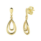Oorhangers druppel 14k geelgoud