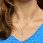 Hanger schakel 14k geelgoud