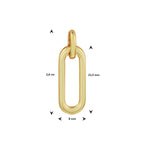 Hanger schakel 14k geelgoud
