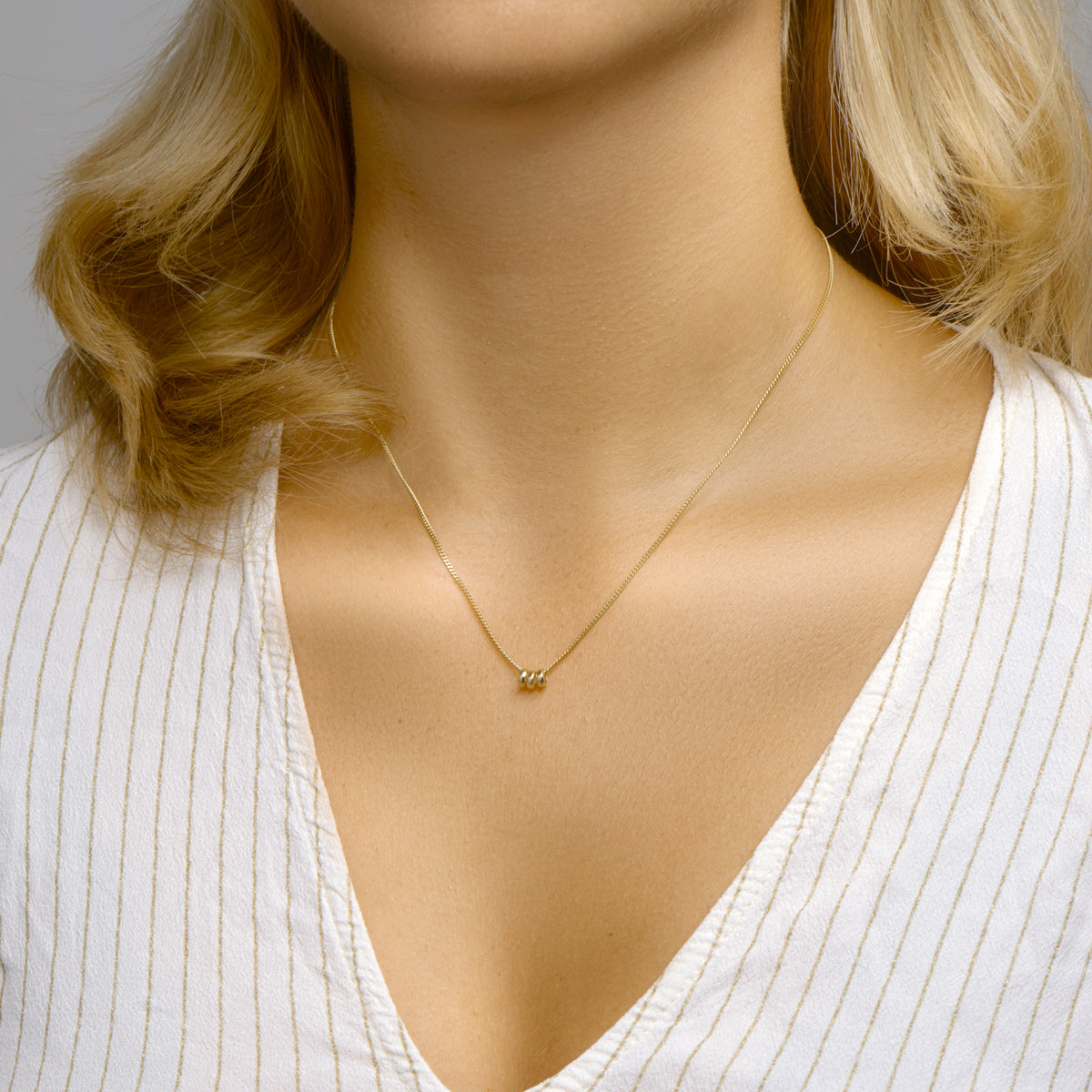 Hanger ringetjes 14k geelgoud