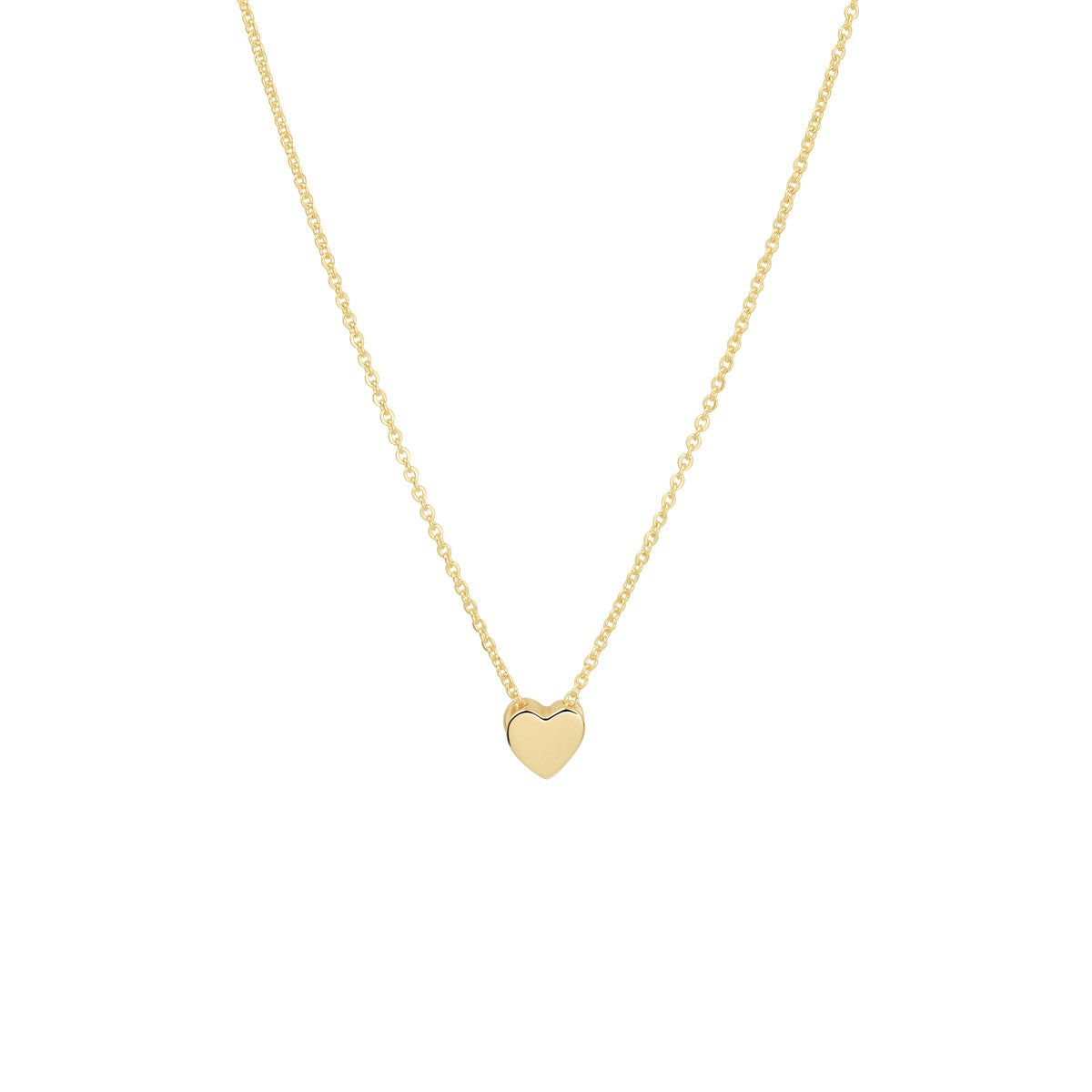 Collier hart 41 - 43 - 45 cm 14k geelgoud