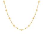 Collier bolletjes 0,8 mm 41 + 4 cm 14k geelgoud