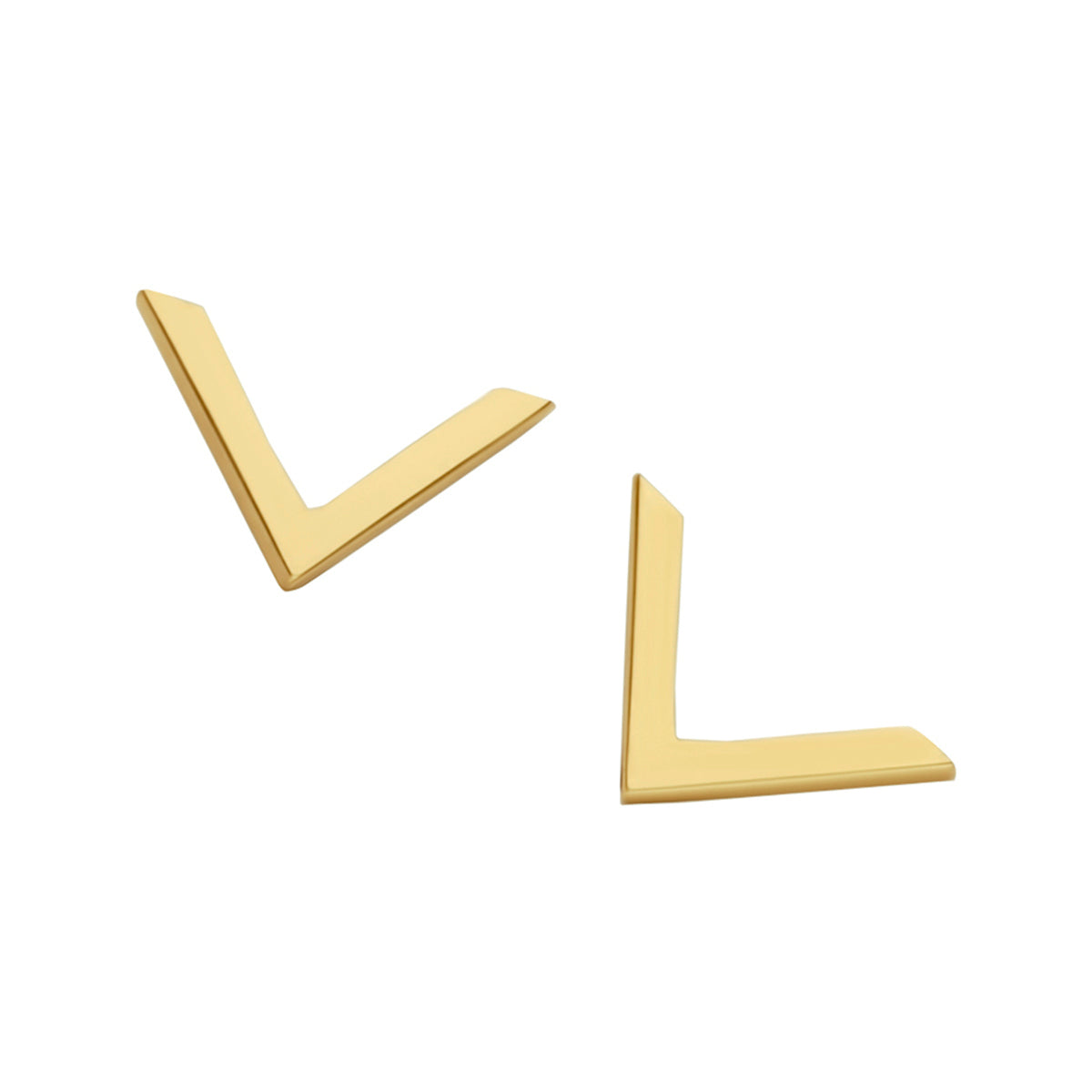 Oorknoppen v 14k geelgoud