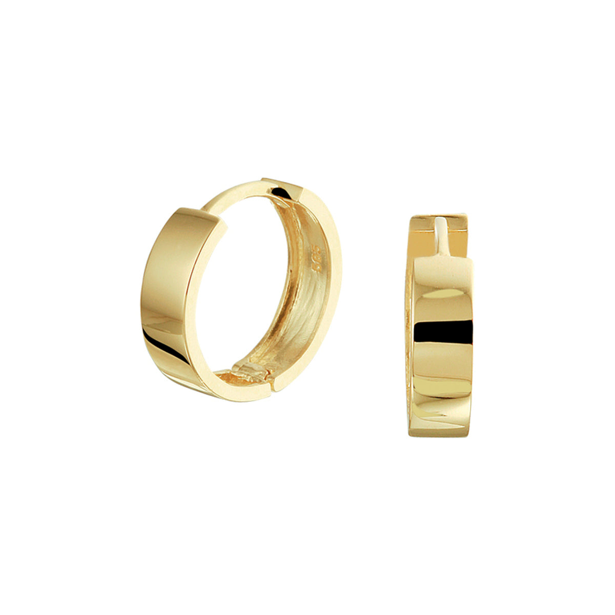 Klapoorringen 14k geelgoud