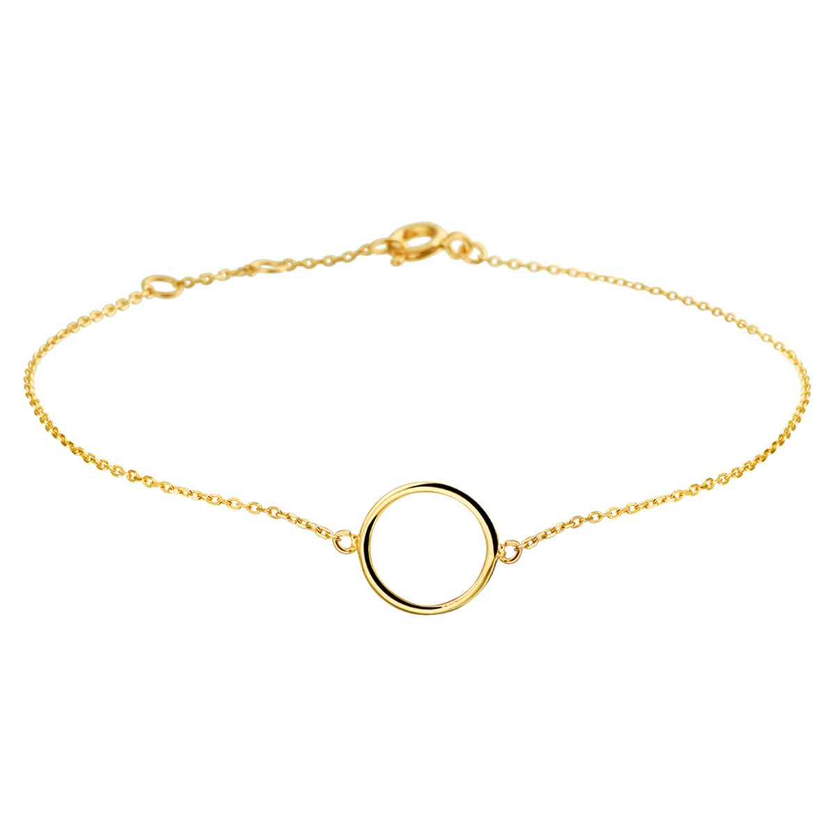 Armband rondje 0,8 mm 16,5 - 17,5 - 18,5 cm 14k geelgoud