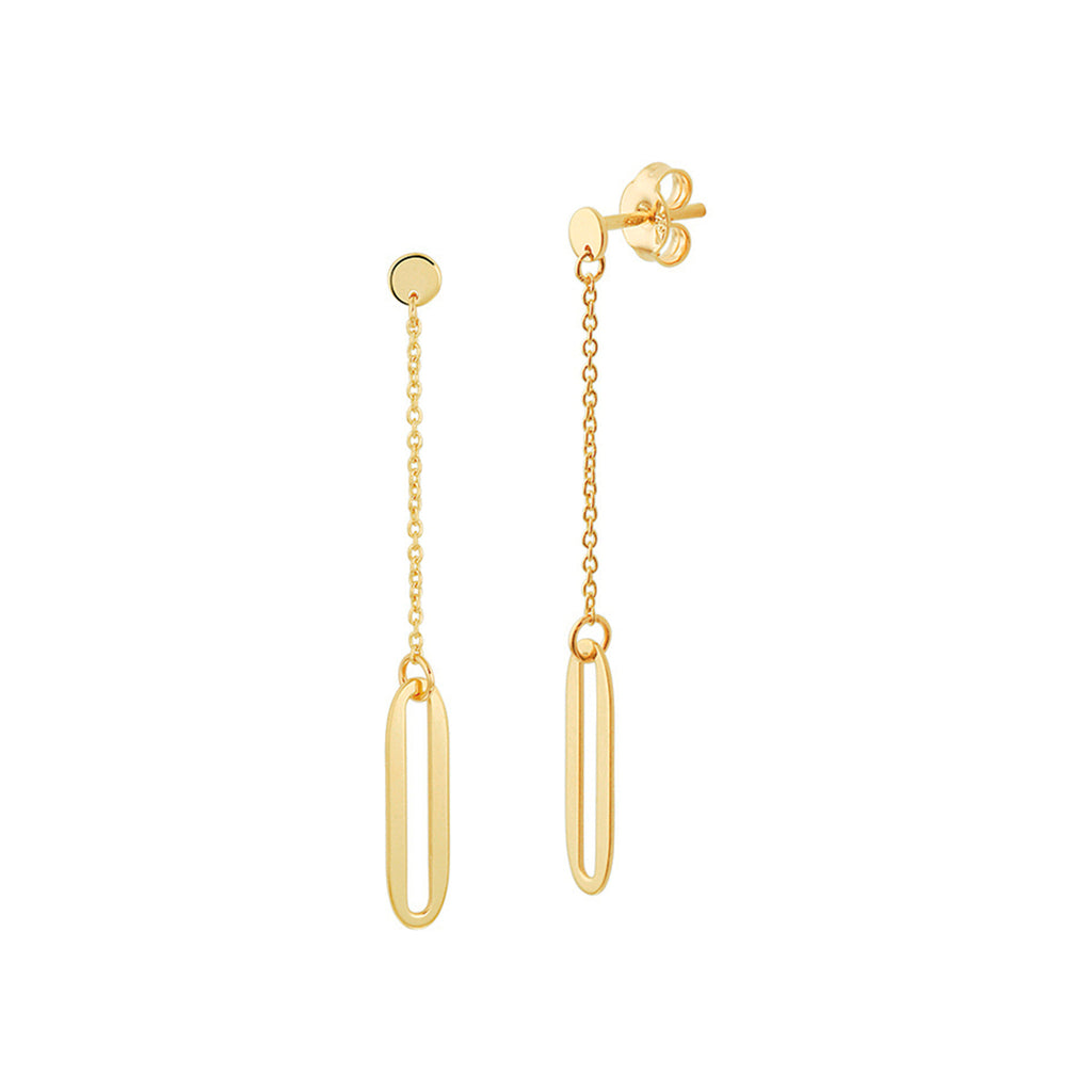 Oorhangers 14k geelgoud