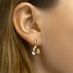 Oorhangers schakel 14k geelgoud