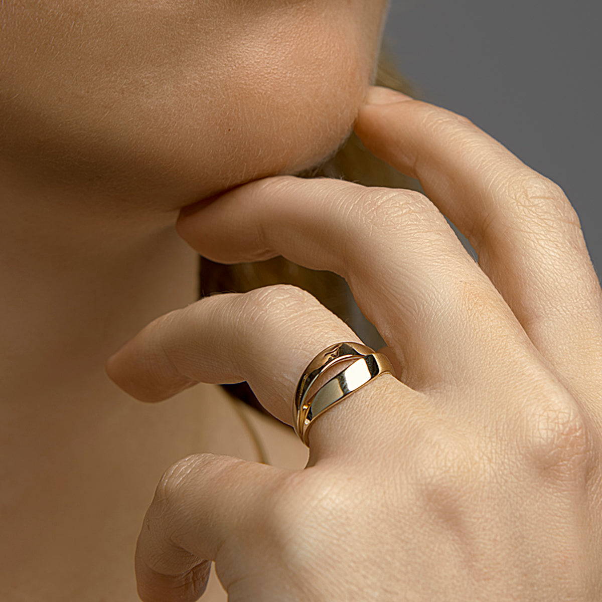 Ring 14k geelgoud