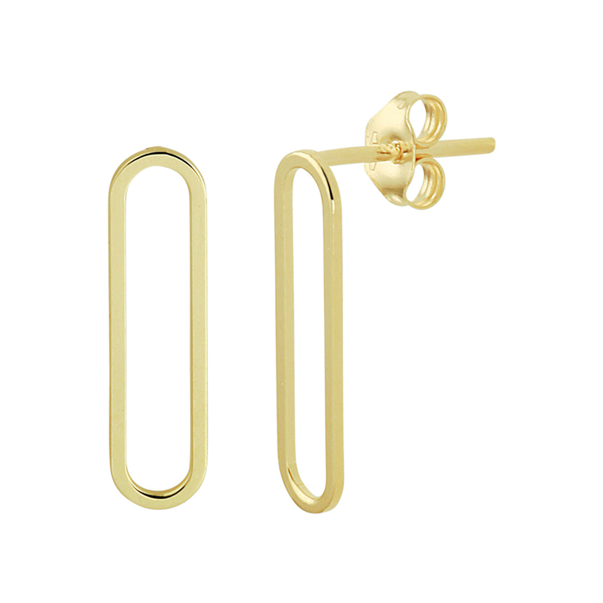 Oorknoppen 14k geelgoud