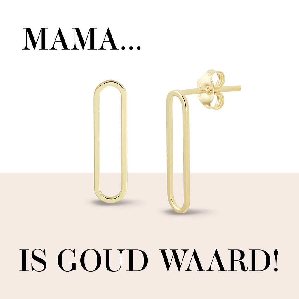 Oorknoppen 14k geelgoud