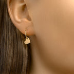 Oorringen hart 14k geelgoud