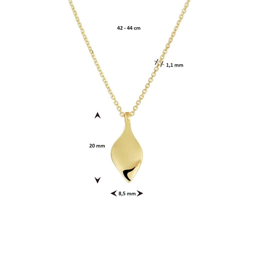 Collier 42 - 44 cm 14k geelgoud
