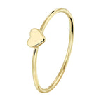 Aanschuifring hart 14k geelgoud