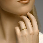 Aanschuifring hart 14k geelgoud