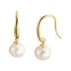 Oorhangers parel franse haak 14k geelgoud