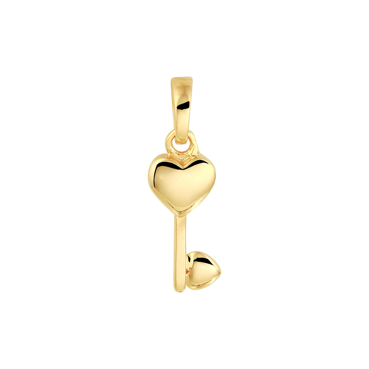 Hanger sleutel 14k geelgoud