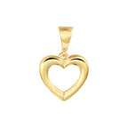 Hanger hart 14k geelgoud