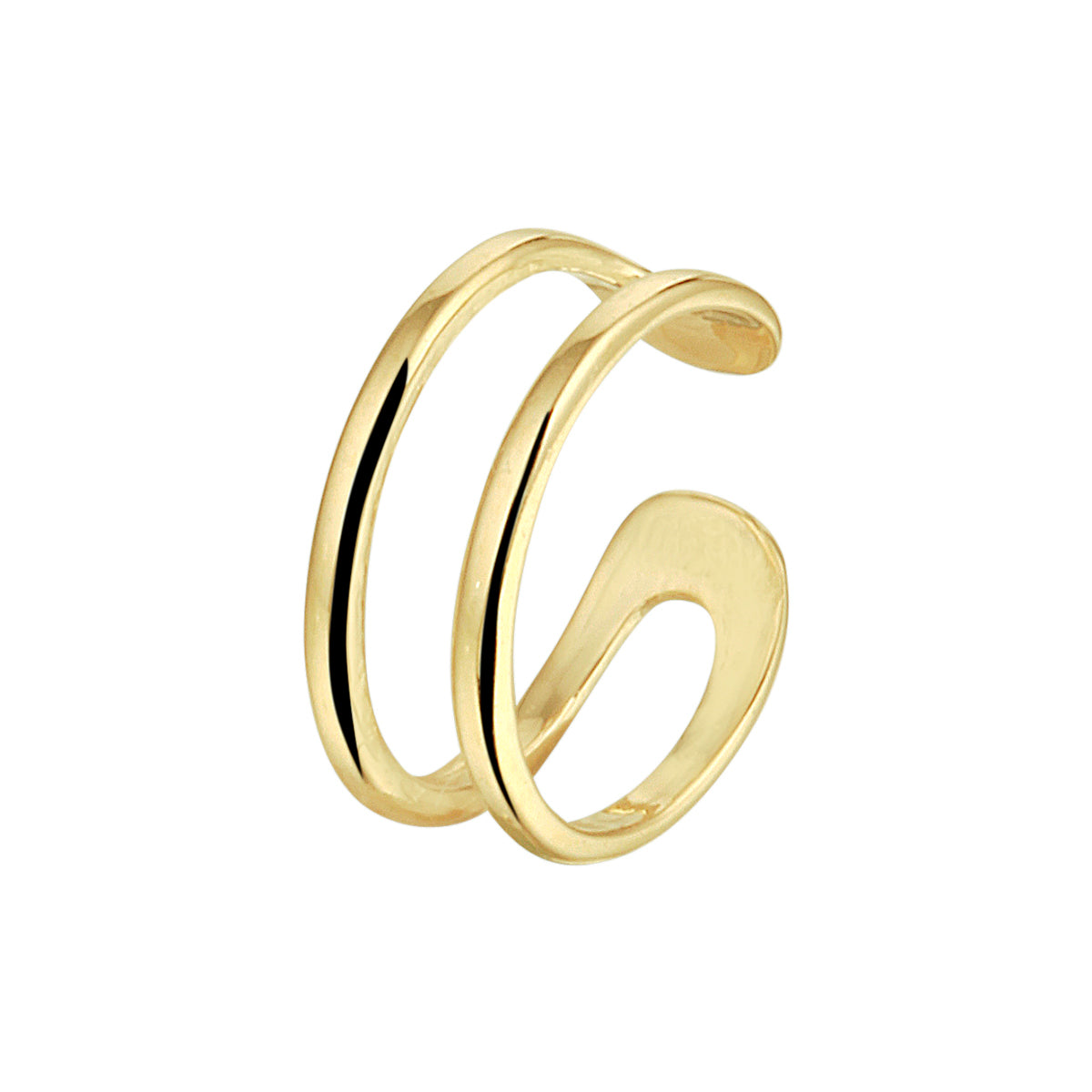 Earcuff per stuk 14k geelgoud