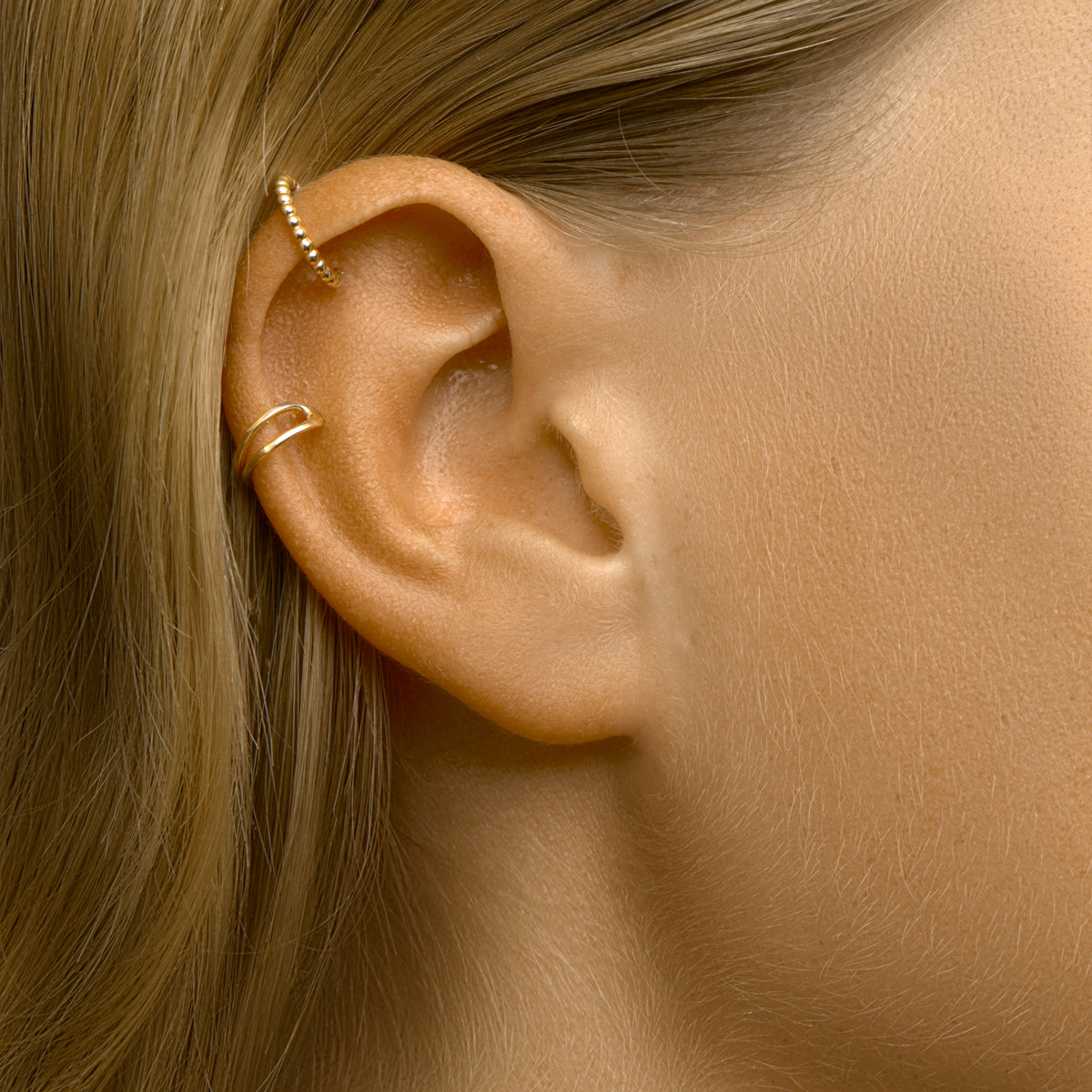 Earcuff per stuk 14k geelgoud