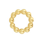 Hanger rondje bolletjes 14k geelgoud