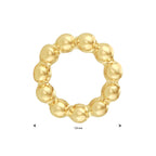 Hanger rondje bolletjes 14k geelgoud