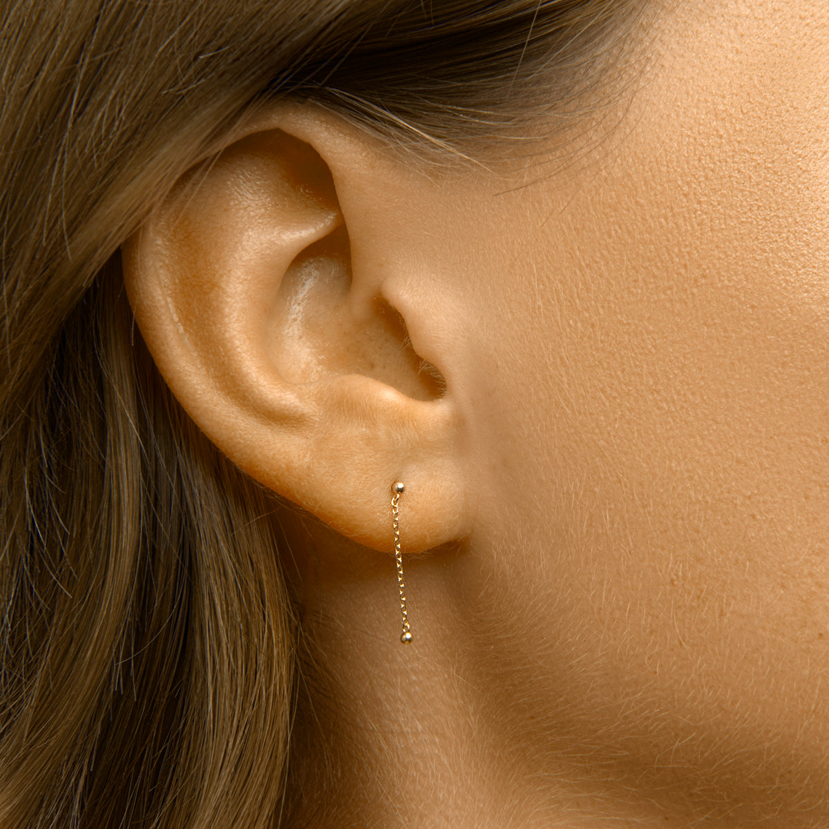 Oorhangers bolletjes 14k geelgoud